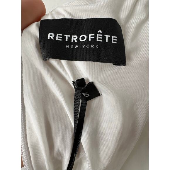 Retrofete Olivia Beaded Sequin Mini Dress Halter Party Bridal Evening Formal S - Picture 10 of 11